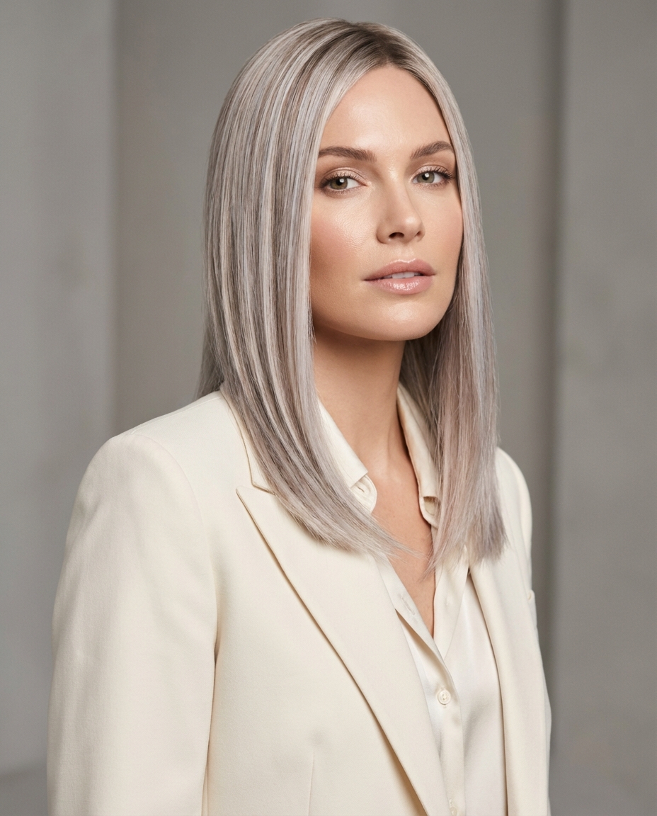 Platinum Blonde Balayage